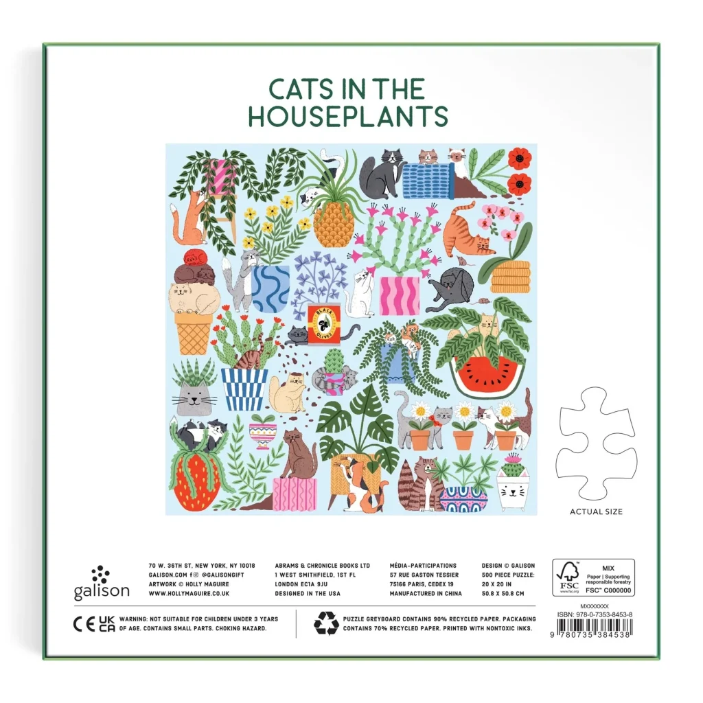 Puzle Cats in the Houseplants, 500 gab.