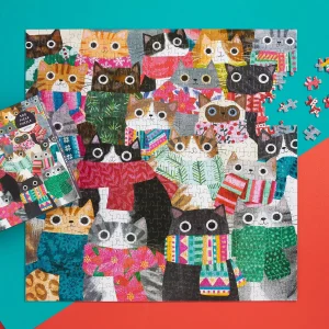 Puzle Wintry Cats, 500 gab.