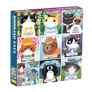 Puzle Bookish Cats, 500 gab.