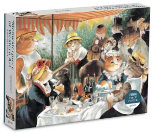 Puzle Luncheon of the Boating Party Meowsterpiece, 1000 gab.