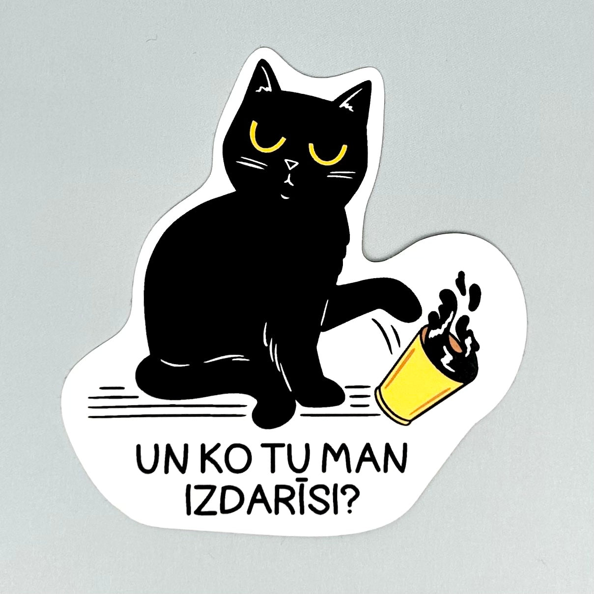Uzlīme Naughty Cat