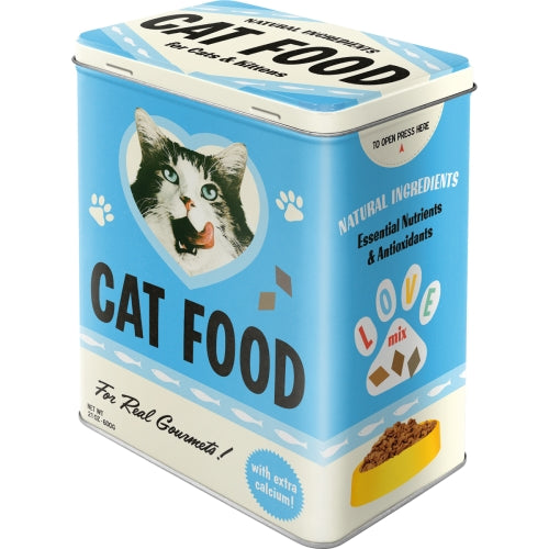 Metāla uzglabāšanas trauks Cat Food L