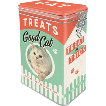 Металлическая банка для хранения Good Cat Treats