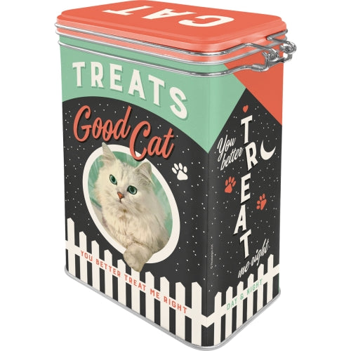 Металлическая банка для хранения Good Cat Treats