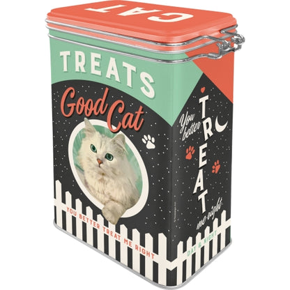 Металлическая банка для хранения Good Cat Treats