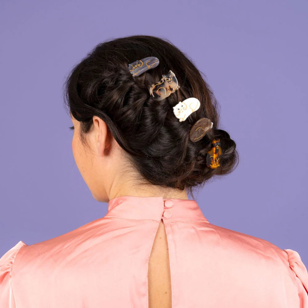 Matu sprādze guļošs kaķis | Coucou Suzette