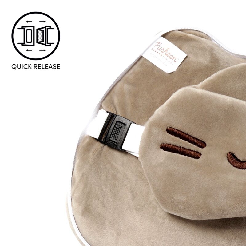 Plīša ceļojumu spilvens un acu maska Pusheen Cat