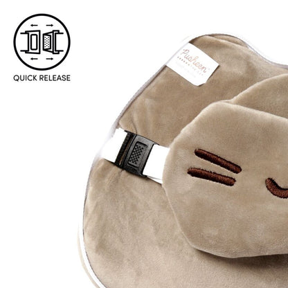 Plīša ceļojumu spilvens un acu maska Pusheen Cat