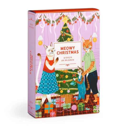 Adventes kalendārs-puzle Meowy Christmas, 500 gab.