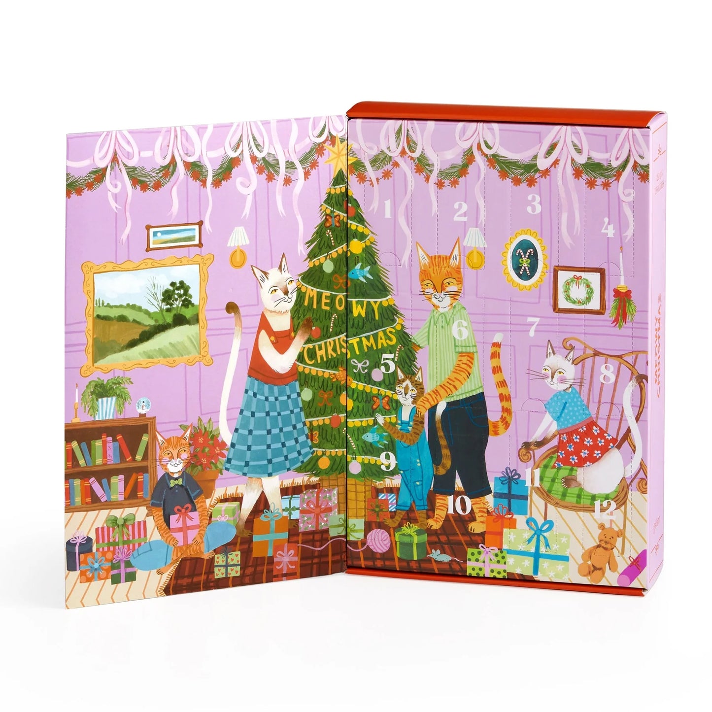 Adventes kalendārs-puzle Meowy Christmas, 500 gab.