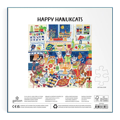Puzle Happy Hanukcats, 500 gab.