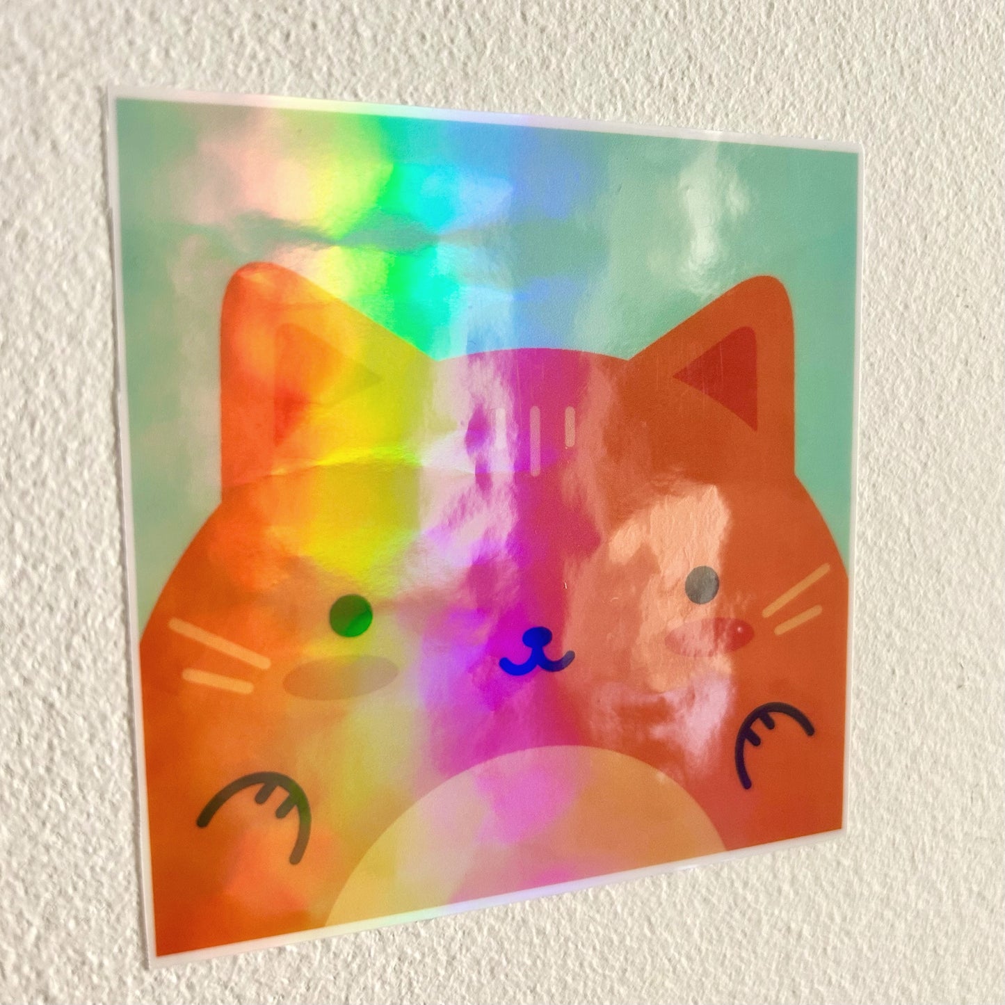 Hologrāfiskā uzlīme Hello Cat