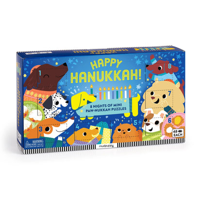 Hahukas kalendārs ar puzlēm Happy Hanukkah!