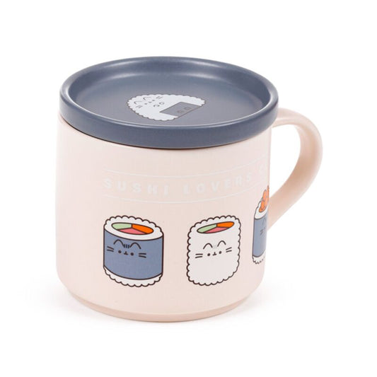 Porcelāna krūze ar vāku/paliktni Pusheen the Cat Bento Club