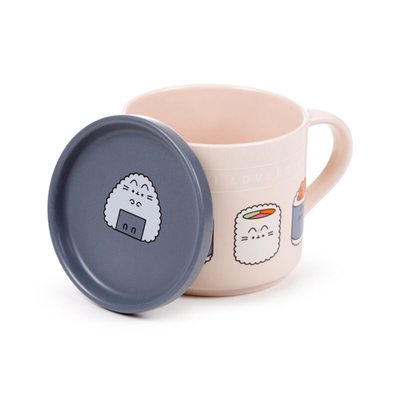 Фарфоровая кружка c крышкой/подставкой Pusheen the Cat Bento Club