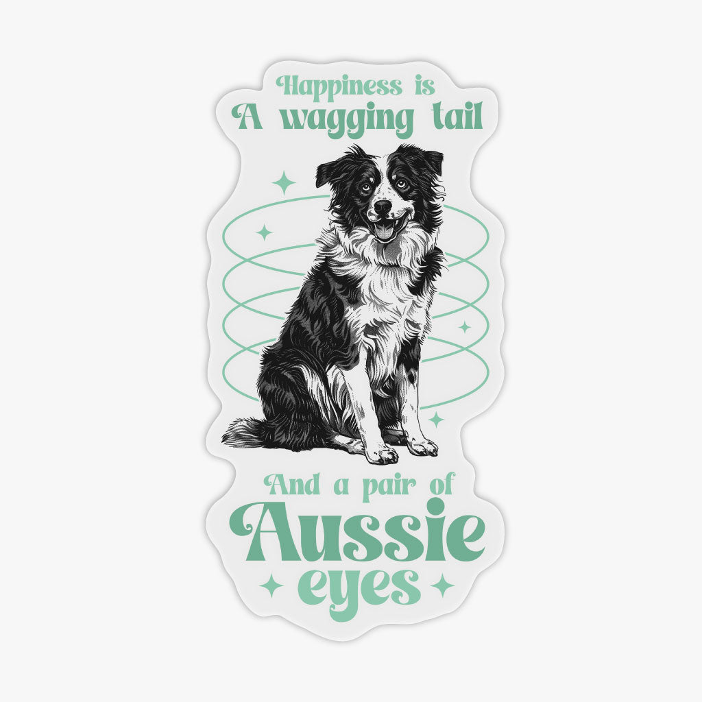 Aussie Eyes Transparent Sticker