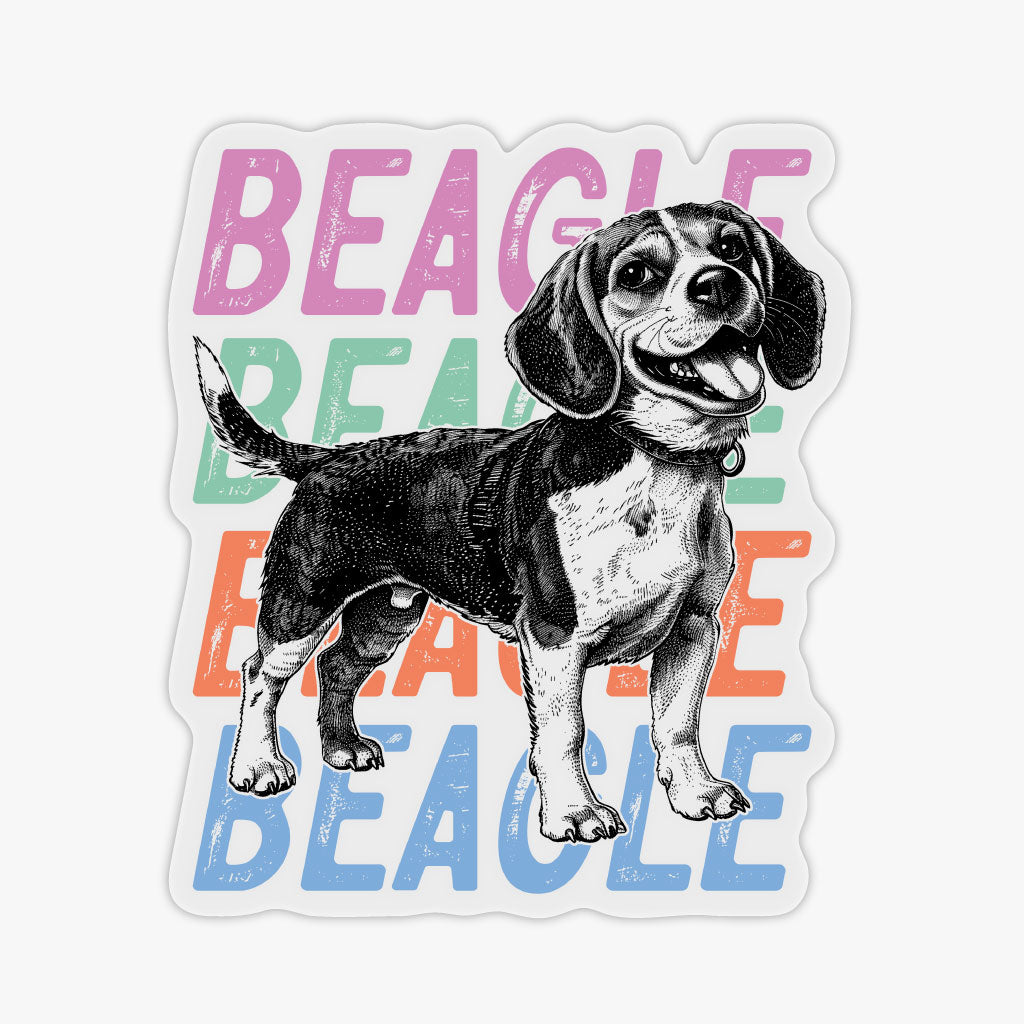 Beagle Beagle Transparent Sticker