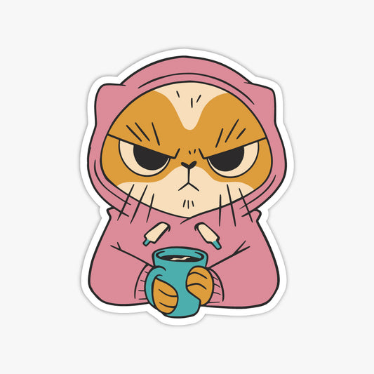 Before Coffee Sticker
