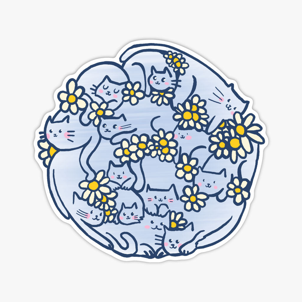 A Clowder of Cats Sticker