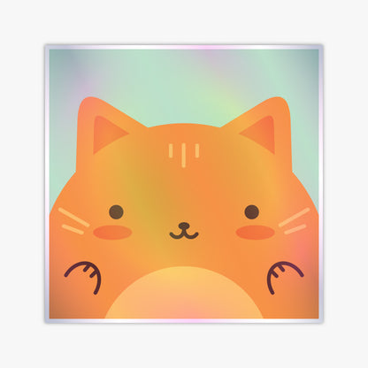 Hologrāfiskā uzlīme Hello Cat