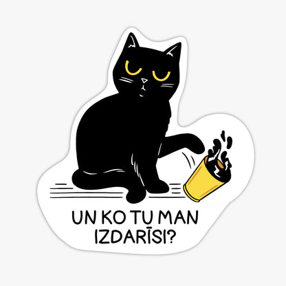 Uzlīme Naughty Cat