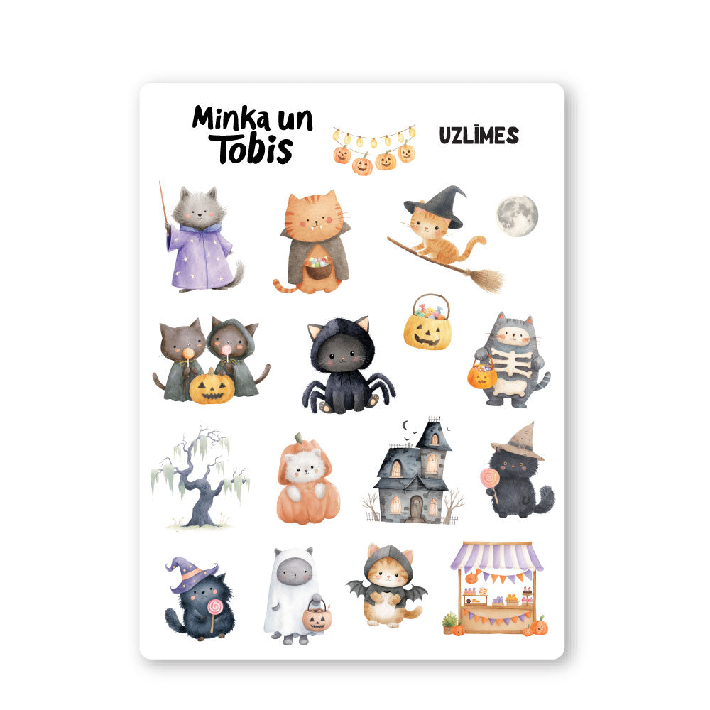 Halloween Cats Stickers