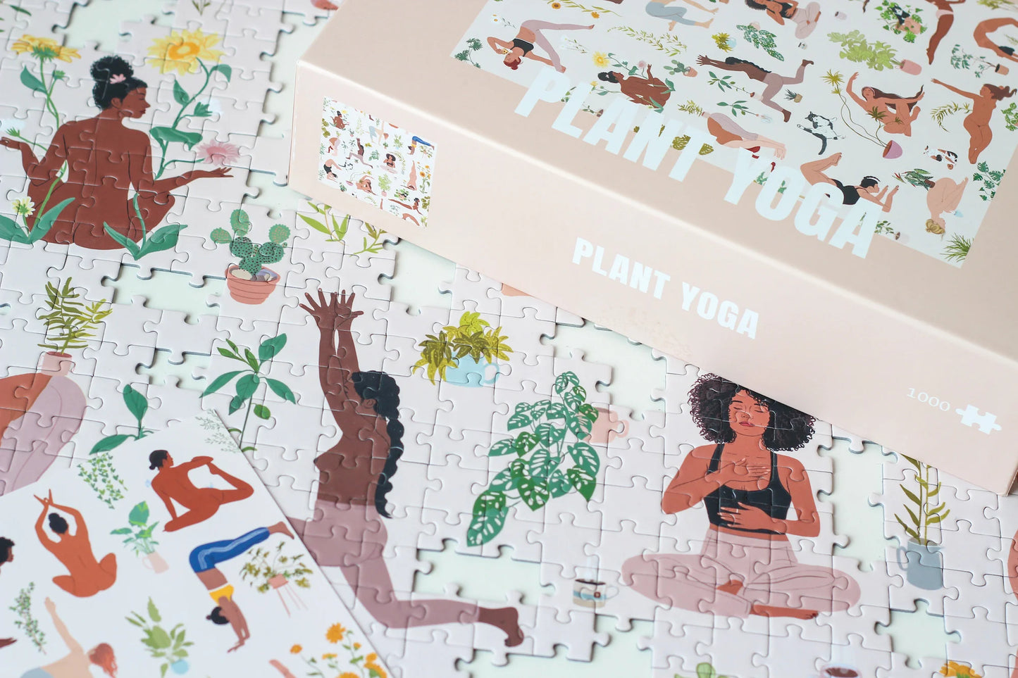 Puzzle Piecely Plant Yoga, 1000 pieces