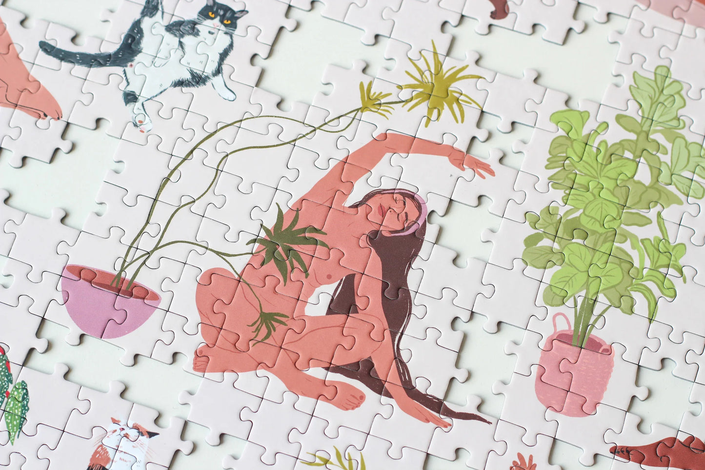 Puzzle Piecely Plant Yoga, 1000 pieces
