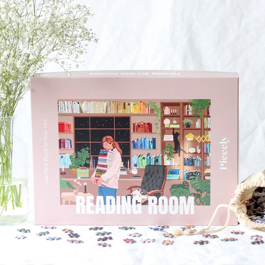 Puzzle Piecely Reading Room, 1000 pieces.