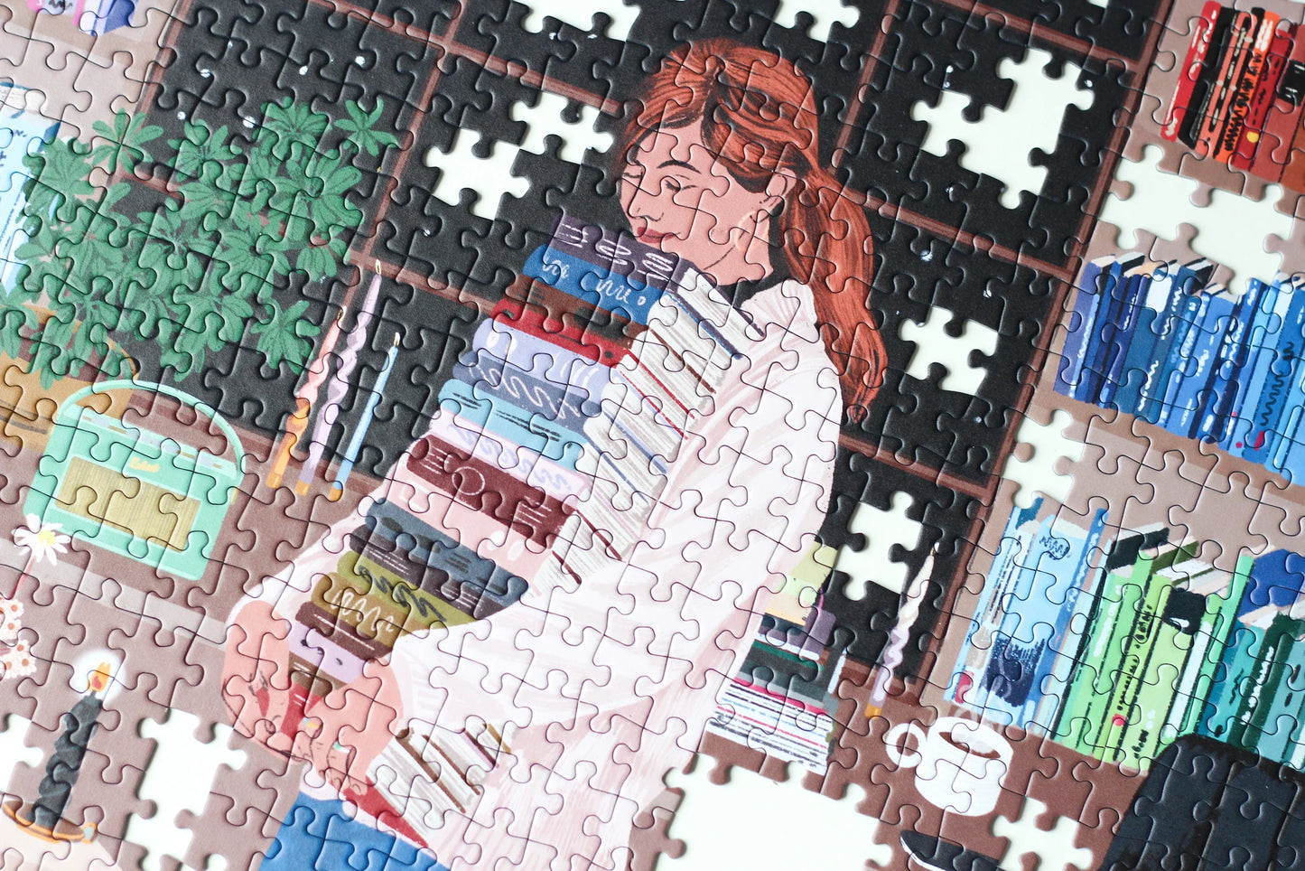 Puzzle Piecely Reading Room, 1000 pieces.