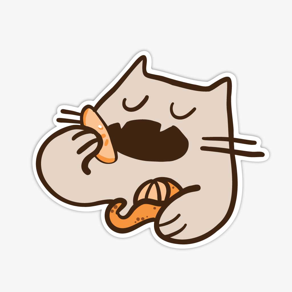 Enjoying the Tangerine Sticker
