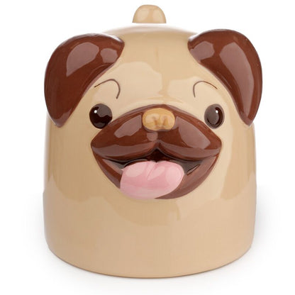 Apgreiztā keramikas krūze Mopps Pug