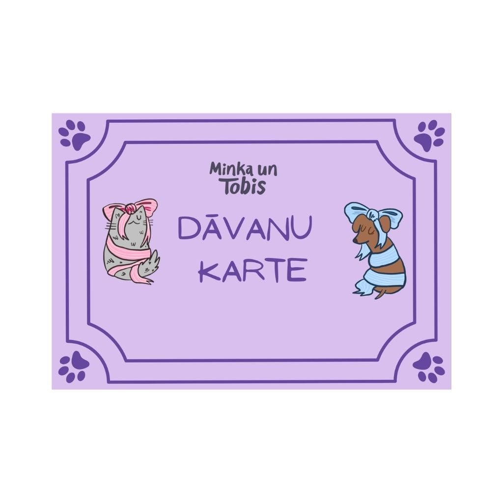 Minka un Tobis Gift Certificate