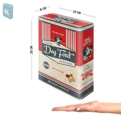 Металлическая банка для хранения All Natural Dog Food XL