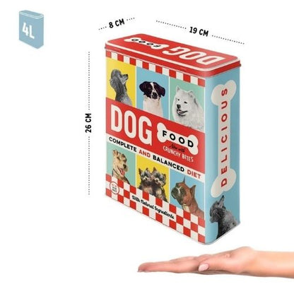 Металлическая банка для хранения Dog Food XL