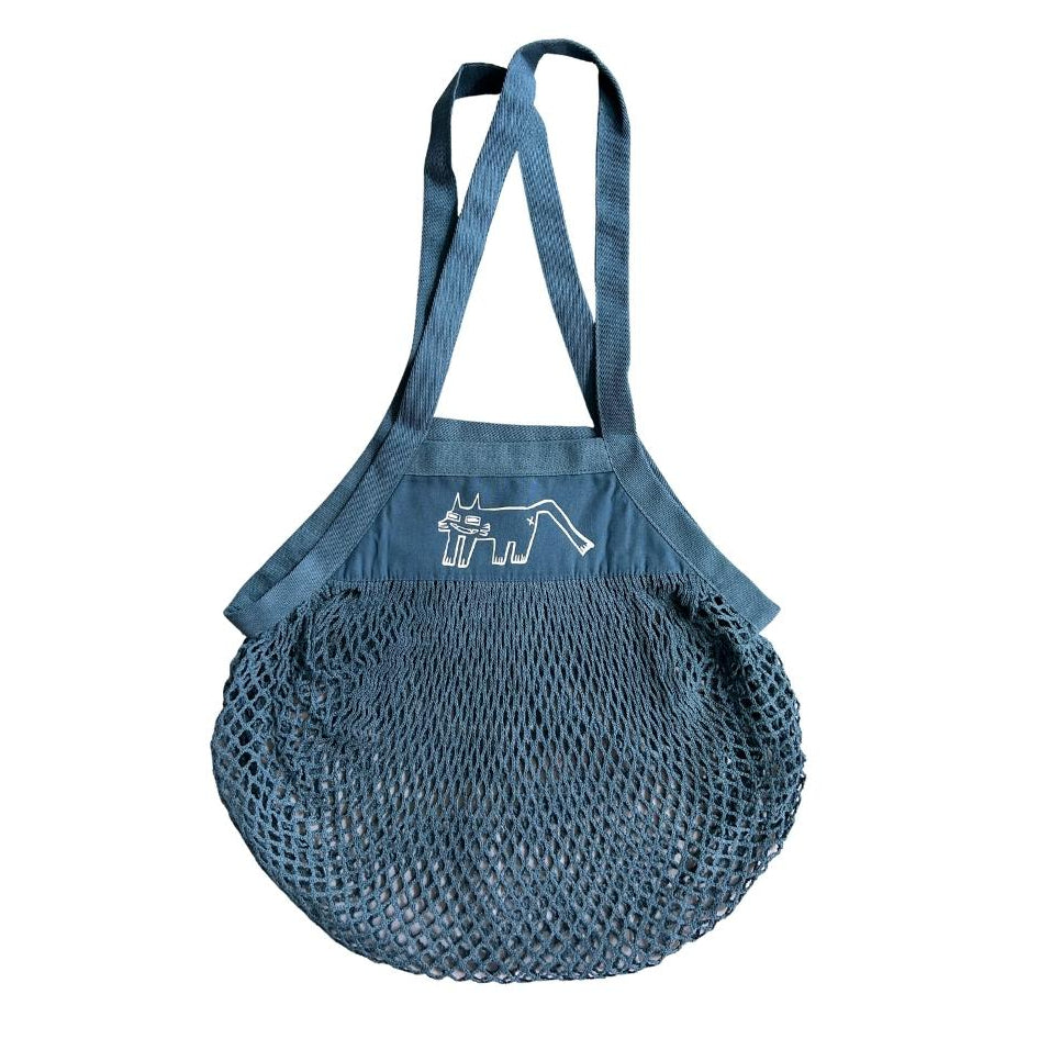 Kitty Mesh Shopping Bag, Storm Blue