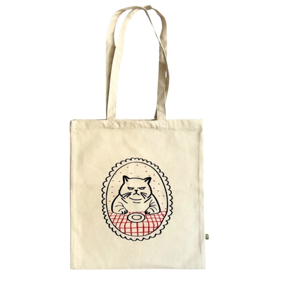 Cat's Waiting Tote Bag