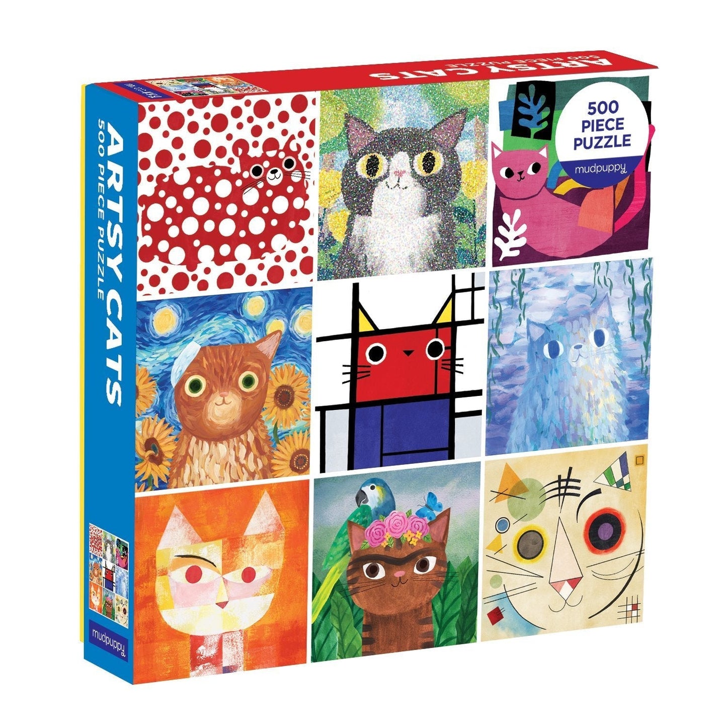 Puzle Artsy Cats, 500 gab.