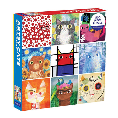 Puzle Artsy Cats, 500 gab.