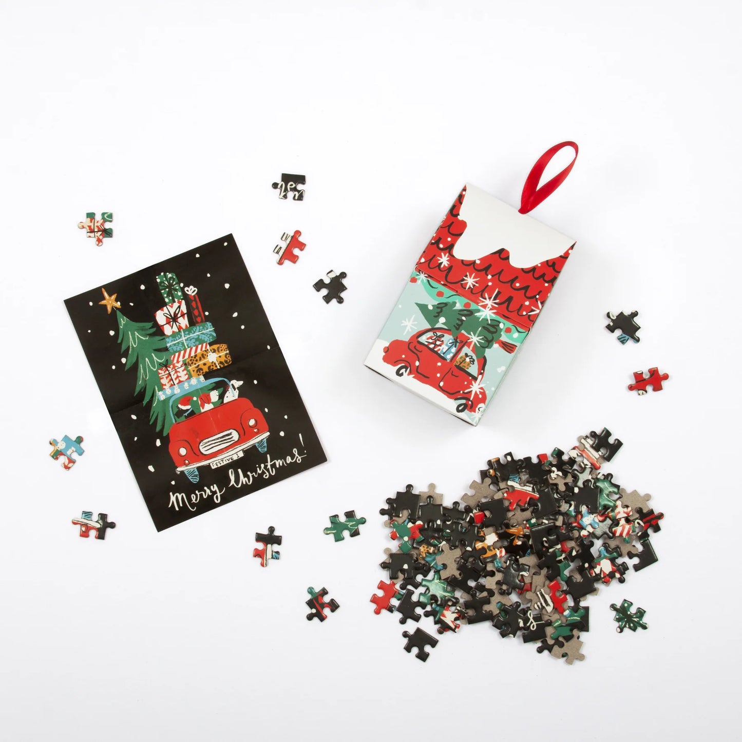 Christmas Car Jigsaw Puzzle Ornament, 130 pcs.