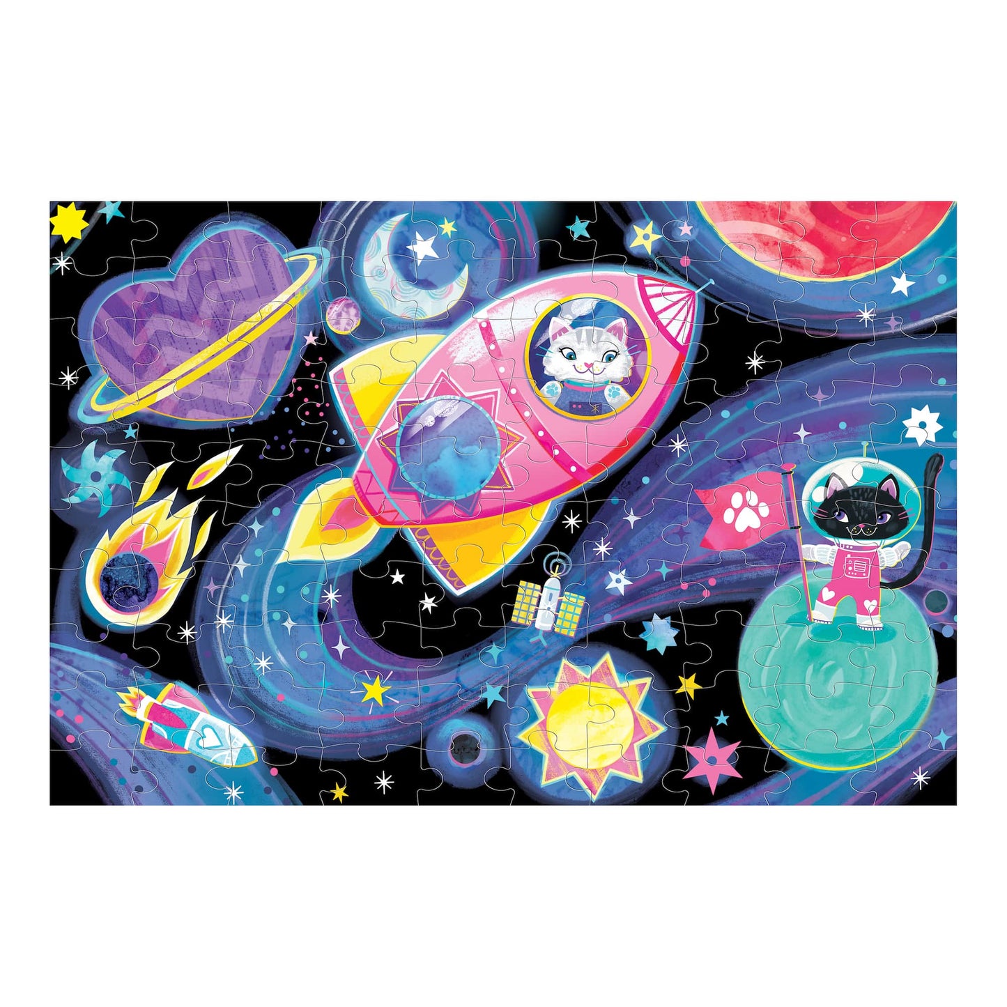 Tumsā spīdoša puzle Cosmic Dreams, 100 gab.