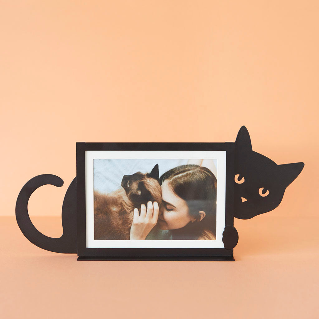 Фоторамка Прячущийся кот - горизонтальная