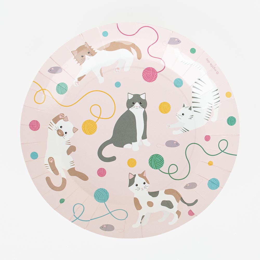 Набор бумажных тарелок Cat, 8 шт.