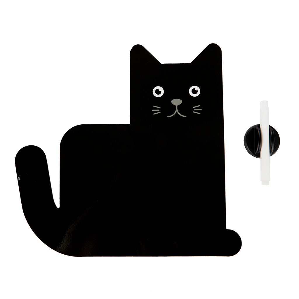 Magnētiska ledusskapja tāfele ar markeri Meow