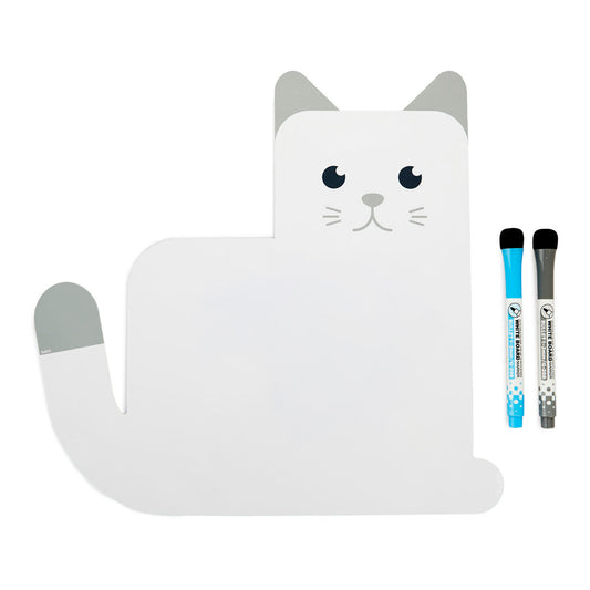 Meow magnetic fridge board with markers