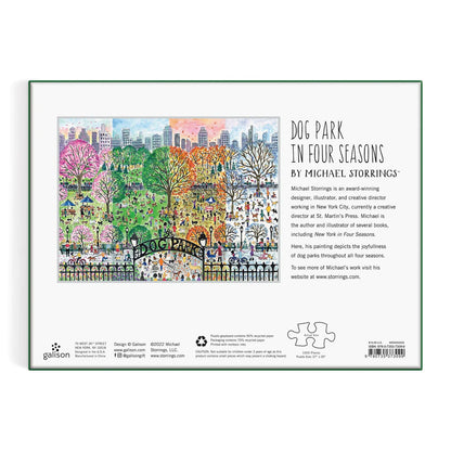 Пазл Michael Storrings Dog Park in Four Seasons, 1000 шт.