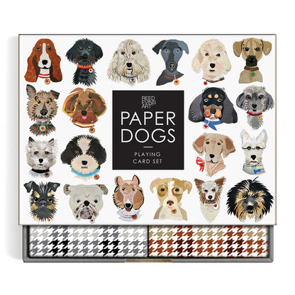 Playing Card Set Paper dogs