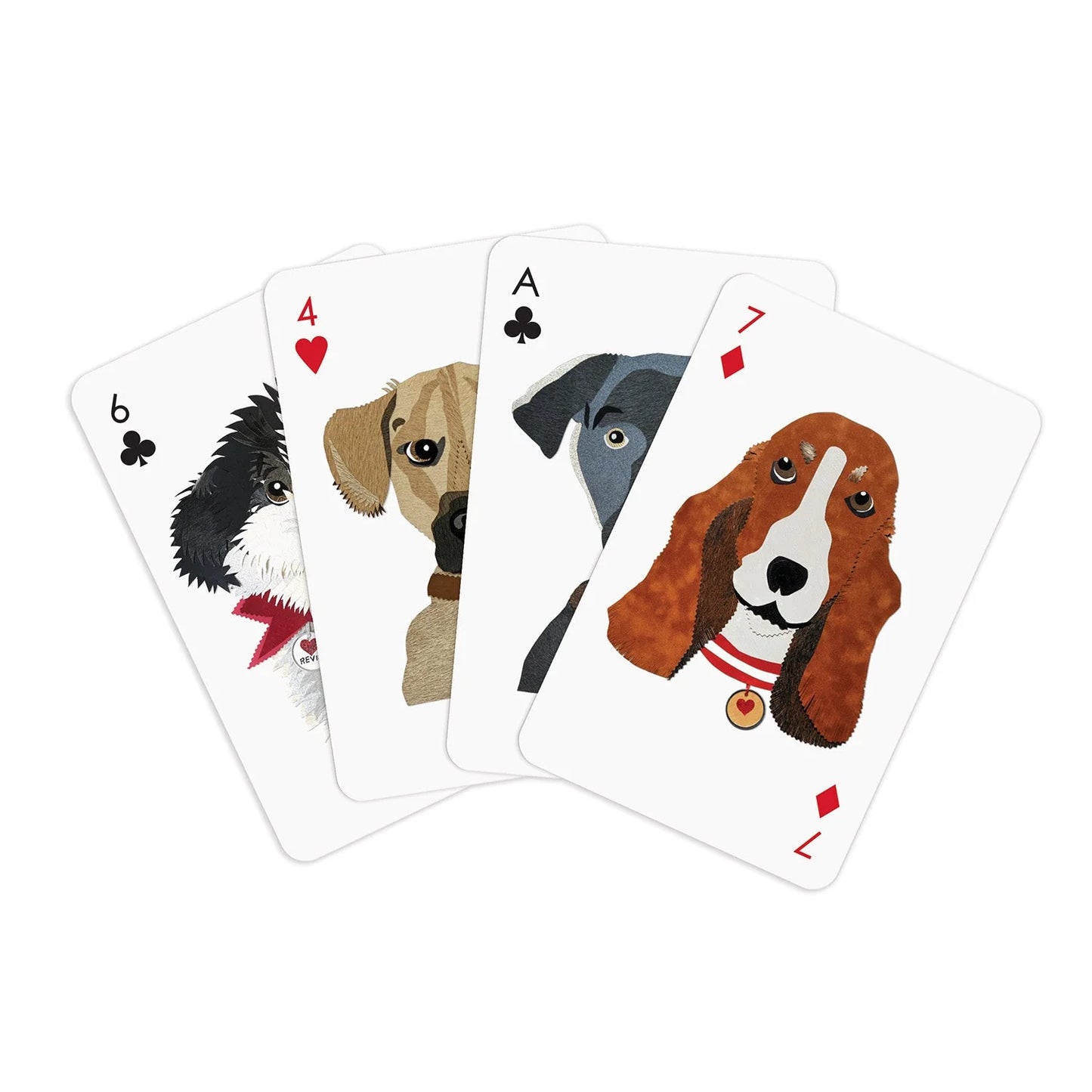 Playing Card Set Paper dogs