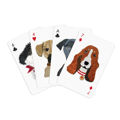 Playing Card Set Paper dogs