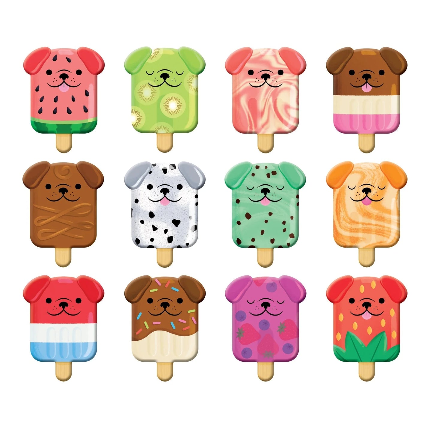 Pupsicles Shaped Memory Match